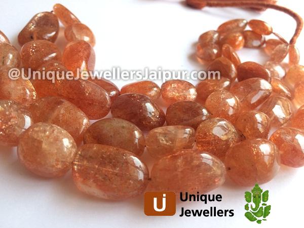 Sunstone Far Smooth Nugget Beads